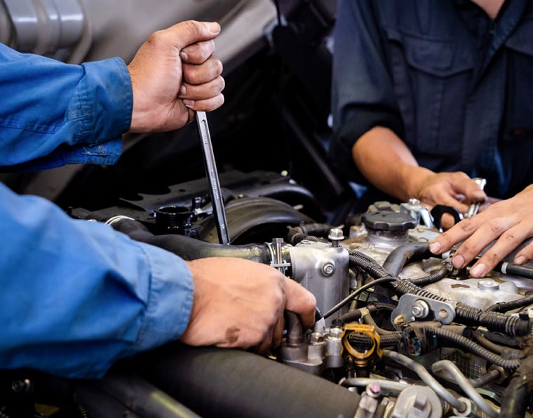 自社整備工場でメンテナンス